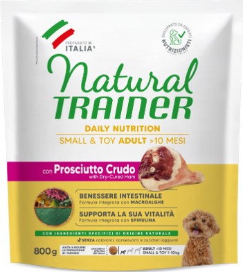 ADULT MINI CON PROSCIUTTO CRUDO E RISO 800G