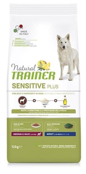 SENSITIVE ADULT MEDIUM E MAXI 12KG CON CAVALLO E RISO