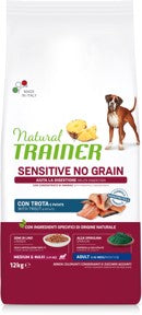 SENSITIVE NO GRAIN ADULTO TROTA 12KG