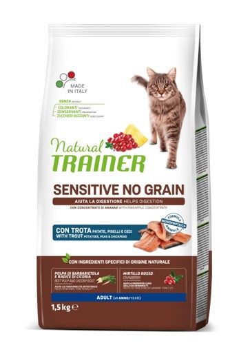 SENSITIVE NO GRAIN TROTA 1,5KG GATTO
