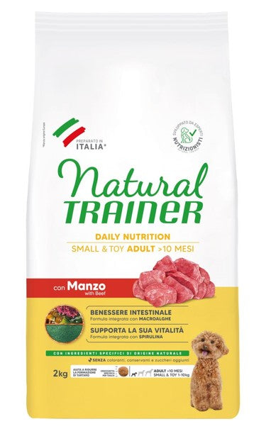 NATURAL TRAINER DOG SMALL MANZO E RISO 2KG C1-25