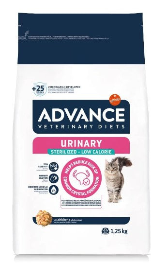 ADVANCE GATTO URINARY STERILIZED LOW CALORIE 1,25 KG