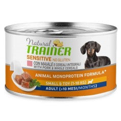 NATURAL TRAINER 150G NO GLUTEN CON MAIALE E CEREALI INTEGRALI