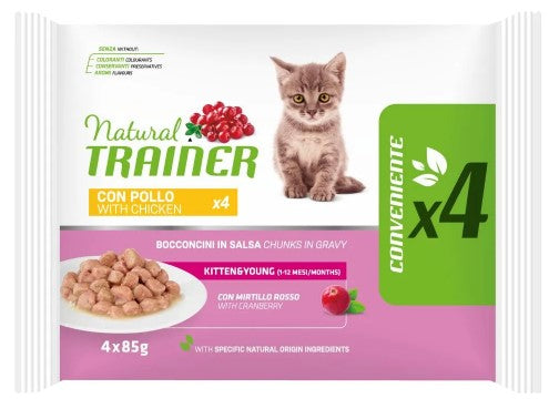 NATURAL TRAINER KITTEN MULTIPACK 4 GUSTI (12x85 GR)