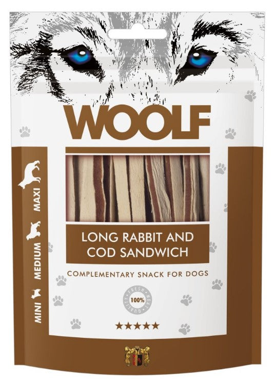 WOOLF SANDWICH DI CONIGLIO CON MERLUZZO IN BUSTA G. 100
