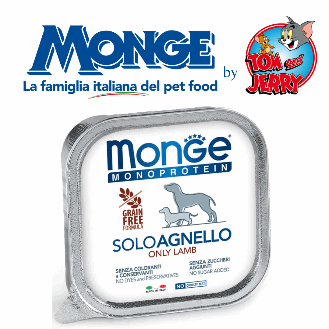MONGE CANE UMIDO MONOPROTEICO - Tom & Jerry