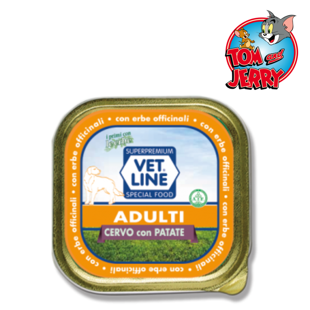 VET LINE UMIDO CANE ADULTO 150G - Tom & Jerry